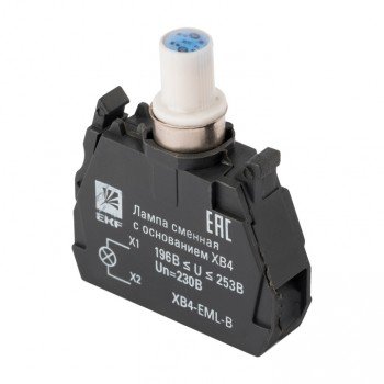 Фотография товара 'EKF Лампа сменная c основанием XB4 синяя 230В XB4-EML-B'