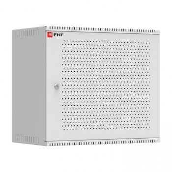 Фотография товара 'EKF Шкаф телекоммуникационный настенный 9U (600х350) дверь перфорированная, Astra серия EKF PROxima ITB9P350'