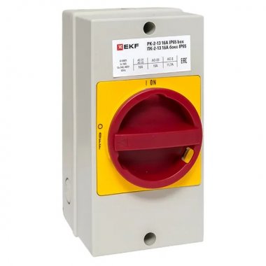 Фотография товара 'EKF pk-2k-13-16-a65 Переключатель кулачковый ПК-2-13 16А 3P "ВКЛ-ВЫКЛ"'