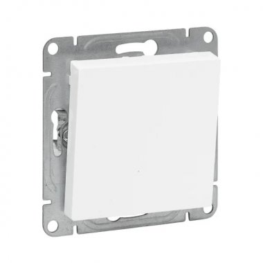 Фотография товара 'EKF UP1-SWW-13 Механизм выключателя, одноклавишный, кнопочный, белый Эпика'