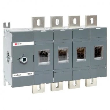 Фотография товара 'EKF tb-s-1000-4p Рубильник 1000A 4P без рукоятки управления TwinBlock'