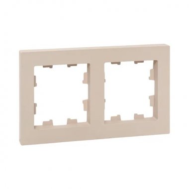 Фотография товара 'EKF UP1-FPI-02 2 - местная рамка, кремовая, пластик Эпика'
