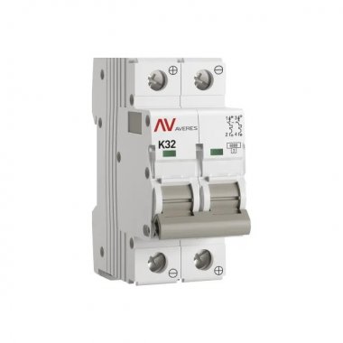 Фотография товара 'EKF mcb6-DC-2-32K-av Выключатель автоматический AV-6 DC 2P 32A (K) 6kA'