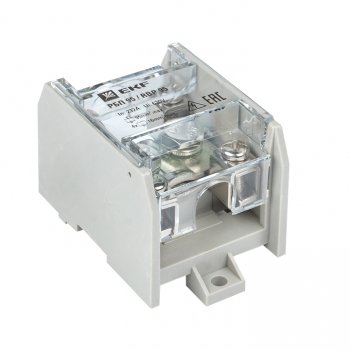 Фотография товара 'EKF Распределительный блок проходной РБП 95 (1х95-4х16 мм2) 232/100А RBP-95-100'