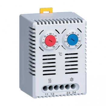 Фотография товара 'EKF Термостат NO+NC (охлаждение и обогрев) на DIN-рейку 10A 230В IP20 EKF PROxima T2C10M'