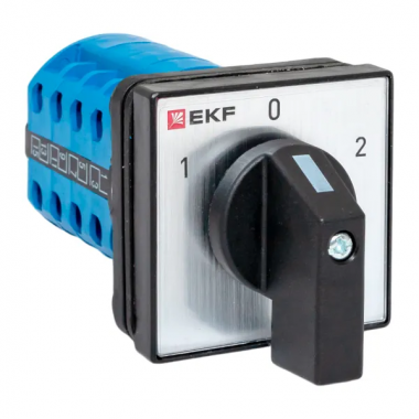 Фотография товара 'EKF pk-1-24-10-65 Переключатель кулачковый ПК-1-24 10А 4P «1-0-2» IP65'