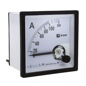 Фотография товара 'EKF Амперметр AMA-961 аналоговый на панель (96х96) ama-961-200'