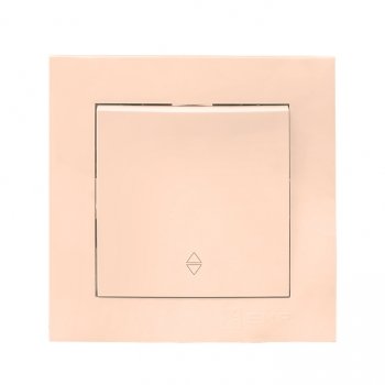 Фотография товара 'EKF Валенсия выключатель 1-кл. 10А кремовый проходной EWV10-025-20'