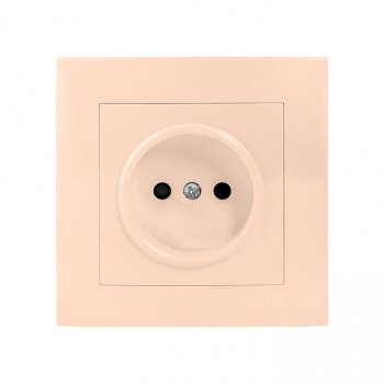 Фотография товара 'EKF Валенсия розетка 1-местная б/з 10А кремовая с защитными шторками PROxima EWR10-022-20'