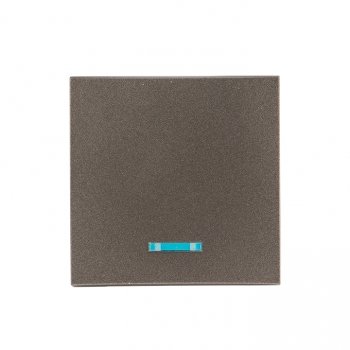 Фотография товара 'EKF Валенсия лицевая панель выключателя 1-кл. с индикатором 10А графит ESV10-L-121-60'