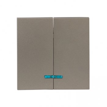 Фотография товара 'EKF Валенсия лицевая панель выключателя 2-кл. с индикатором 10А кашемир ESV10-L-123-40'