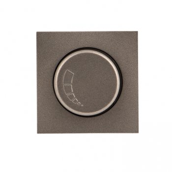 Фотография товара 'EKF Валенсия лицевая панель светорегулятора 600W 220В графит ESD06-L-101-60'