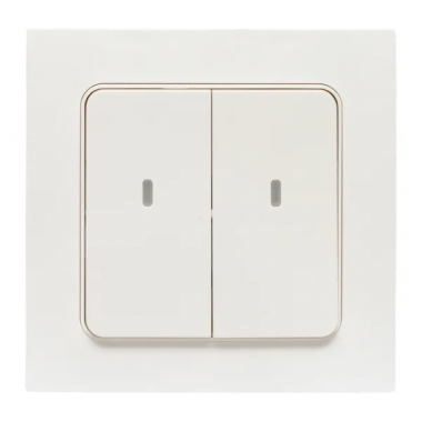 Фотография товара 'EKF RCV-ST2-WD-ZB Умный выключатель Стокгольм 2-кл. белый Zigbee'