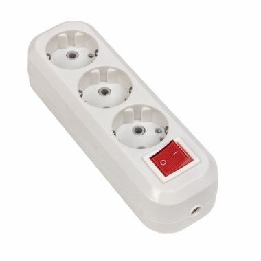 Фотография товара 'EKF AKB16-3i Колодка 3 гн. 16А 3,5кВт c выкл. с/з Эксперт PROxima'