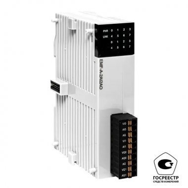 Фотография товара 'EKF EMF-A-2AI2AO-V Модуль аналогового в/в EMF 2/2 PRO-Logic'