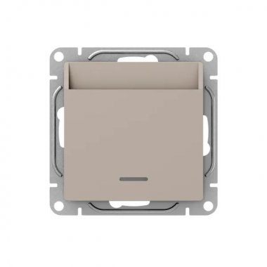 Фотография товара 'EKF UP1-SWI-card Механизм выключателя, карточный, с подсветкой, кремовый Эпика'