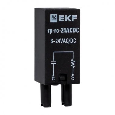 Фотография товара 'EKF rp-rc-24ACDC Модуль защитный RC 6-24В AC/DC для промежуточных реле RP AVERES'