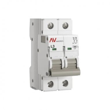 Фотография товара 'EKF mcb10-2-03L-av Выключатель автоматический AV-10 2P 3A (L) 10kA'