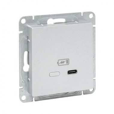 Фотография товара 'EKF UP1-SOA-USBCF Механизм розетки USB-С, быстрая, алюминий Эпика'