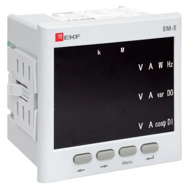 Фотография товара 'EKF sm-963er Многофункциональный измерительный прибор SM-Е с реле на панель 96x96'