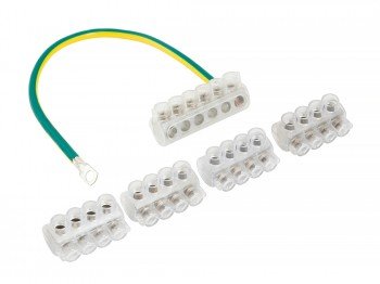 Фотография товара 'EKF Комплект клеммников SV15.5 4x KE10.1 + 1x KE10.3 (Al 10-35 / Cu 1.5-25) для сетей уличного освещения sv-15.5'
