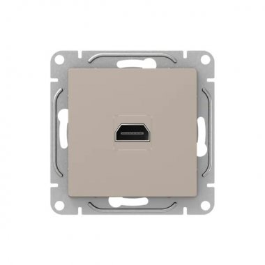 Фотография товара 'EKF UP1-SOI-HDMI Механизм розетки HDMI, кремовый Эпика'