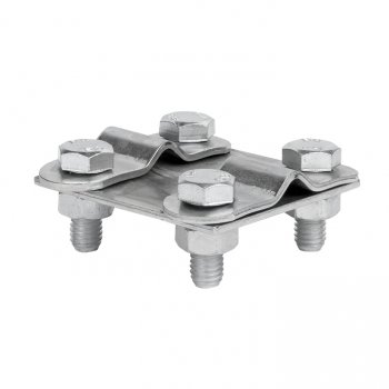 Фотография товара 'EKF Зажим контрольный прут-прут (пластина 57x57мм) Cu PROxima lp-55611-cu'