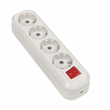 Фотография товара 'EKF AKB16-4i Колодка 4 гн. 16А 3,5кВт c выкл. с/з Эксперт  PROxima'