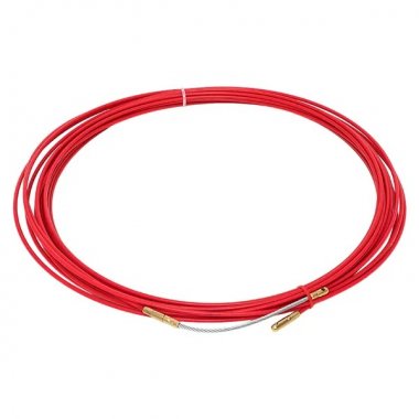 Фотография товара 'EKF ft-fg-15 Протяжка кабельная стеклопруток 3.5 мм со смен. наконеч., 15 м'