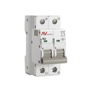 Фотография товара 'EKF mcb6-DC-2-06K-av Выключатель автоматический AV-6 DC 2P 6A (K) 6kA'
