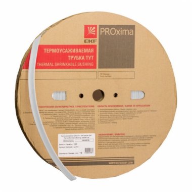 Фотография товара 'EKF tut-120-w Термоусаживаемая трубка ТУТ нг 120/60 PROxima'