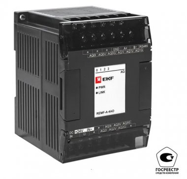 Фотография товара 'EKF REMF-A-4AO-V Модуль аналогового вывода REMF 4 PRO-Logic'