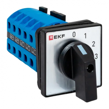 Фотография товара 'EKF pk-1-103-25-65 Переключатель кулачковый ПК-1-103 25А 3P «0-1-2-3» IP65'