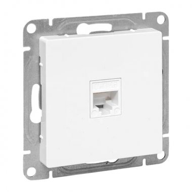 Фотография товара 'EKF UP1-SOW-RJ45-5 Механизм розетки RJ45 (cat5), белый Эпика'