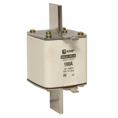 Фотография товара 'EKF fus-39/630/100 Плавкая вставка ППН-39 630/100А габарит 3'