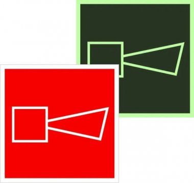 Фотография товара 'EKF an-f-11-f Знак наклейка F11 "Звуковой оповещатель пожарной тревоги" (200x200)'