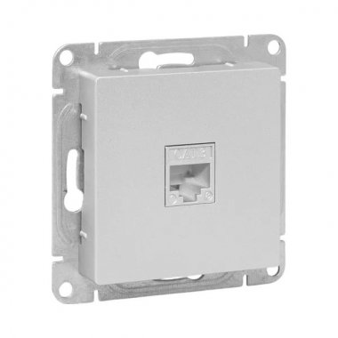 Фотография товара 'EKF UP1-SOA-RJ11 Механизм розетки RJ11, алюминий Эпика'