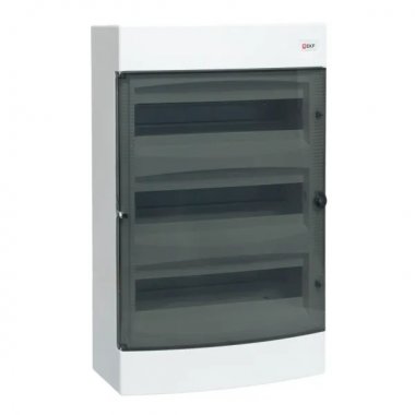 Фотография товара 'EKF ux-3x18-n Щит распределительный навесной "Unix" прозрачная дверь 3x18 модулей IP41'