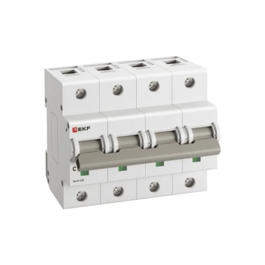 Фотография товара 'EKF mcb47125-4-40C Автоматический выключатель ВА 47-125 4P 40А (C) 15кА'