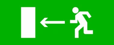 Фотография товара 'EKF pkal-02-03 Пиктограмма "Направление налево" 240х95мм'