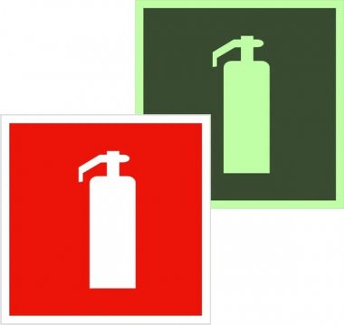 Фотография товара 'EKF an-f-04-f Знак наклейка F04 "Огнетушитель" (200x200)'