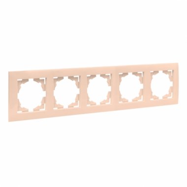 Фотография товара 'EKF EWM-G-305-20 Валенсия рамка 5-местная кремовая'