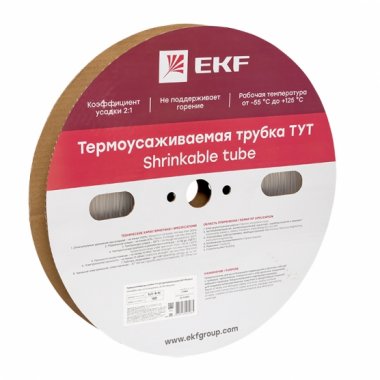 Фотография товара 'EKF tut-4-tr Термоусаживаемая трубка ТУТ 4/2 PROxima'