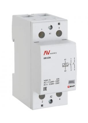 Фотография товара 'EKF km-av-2-63-20-24V Контактор модульный КМ 63А 2NO 24В АС'