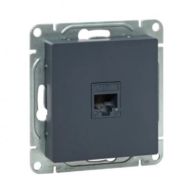 Фотография товара 'EKF UP1-SOG-RJ11 Механизм розетки RJ11, графит Эпика'