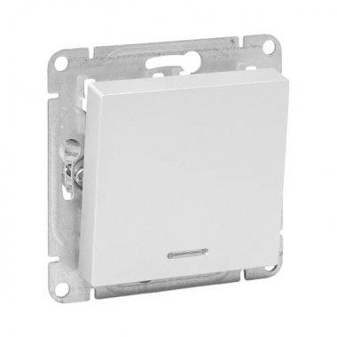 Фотография товара 'EKF UP1-SWA-14 Механизм выключателя, одноклавишный, с подсветкой, алюминий Эпика'