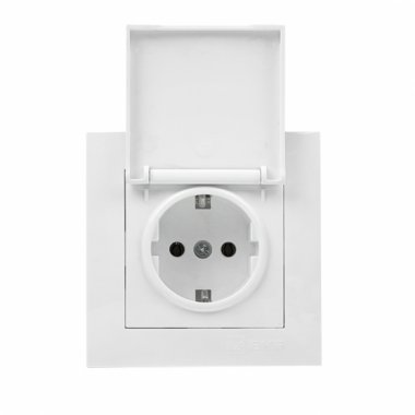 Фотография товара 'EKF EWV10-124-10 Валенсия розетка 1-местная с/з 16А'