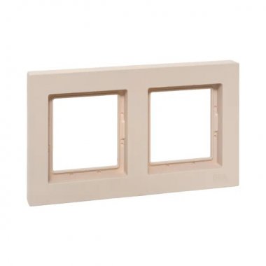 Фотография товара 'EKF UP1-FPI-02-44 2 - местная рамка, IP44, кремовая, пластик Эпика'