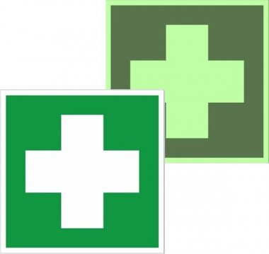 Фотография товара 'EKF an-ec-01-f Знак наклейка EC01 "Аптечка первой медицинской помощи" (200x200)'