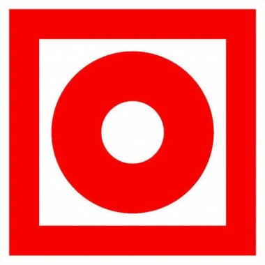 Фотография товара 'EKF an-f-10 Знак наклейка F10 "Кнопка включения установок (систем) пожарной автоматики"'